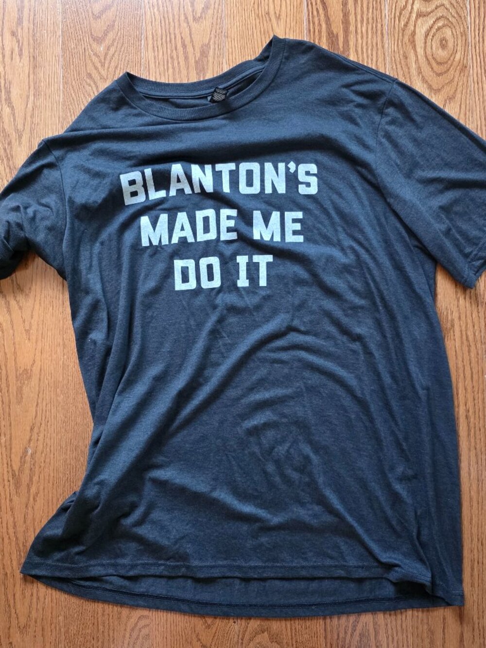 XXL Blanton's Bourbon "Blanton's Made Me Do It" Black Tshirt